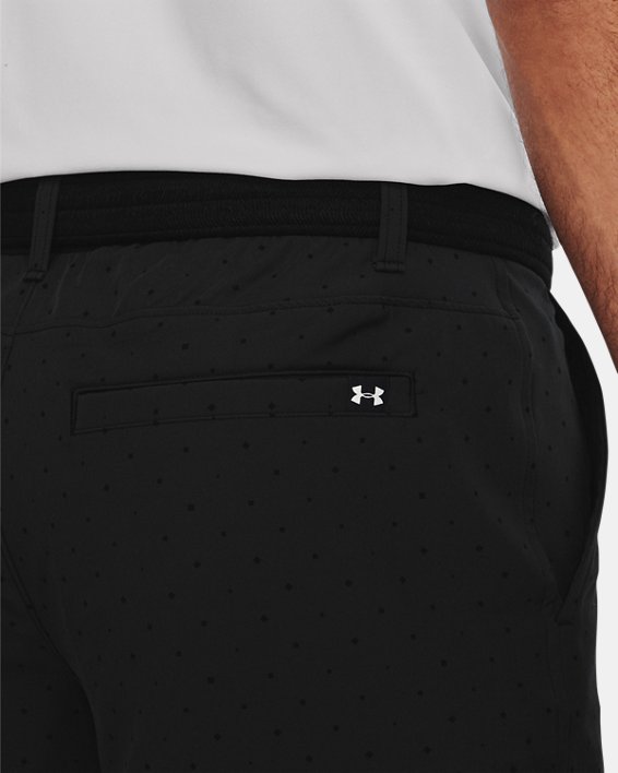 Men's UA Drive Geo Printed Shorts in Black image number 3